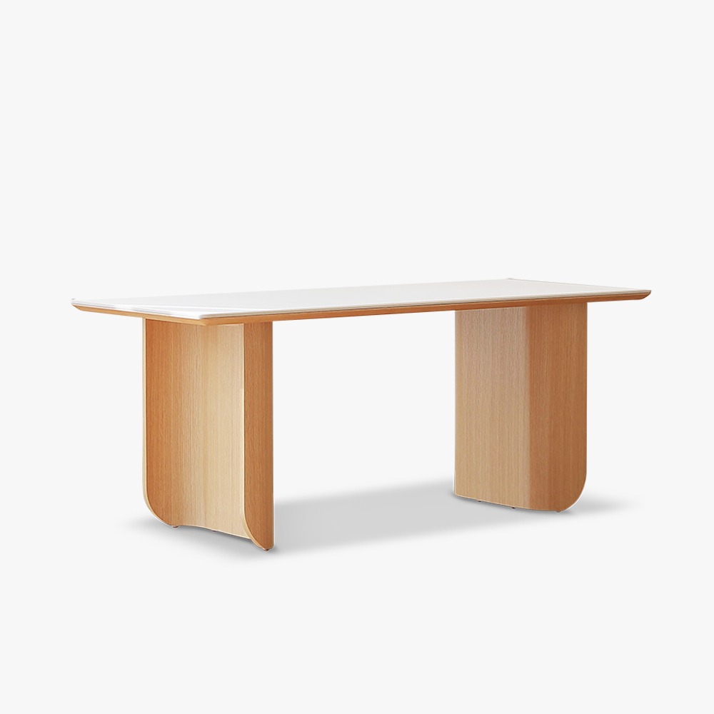 르비드 Eclore Ceramic Table - White Oak / Rectangle