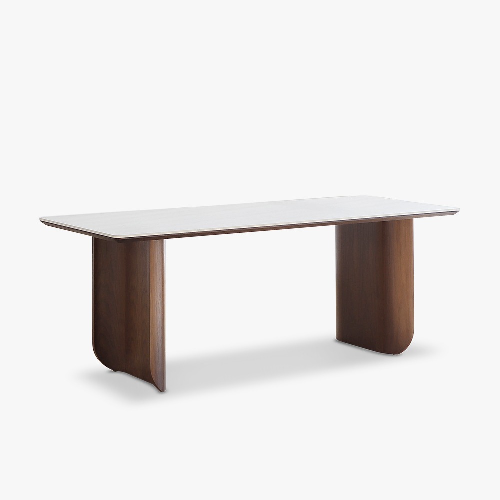 Eclore Ceramic table - Walnut / Rectangle